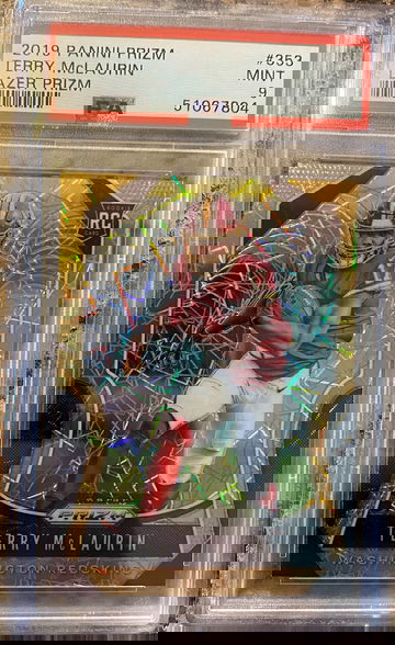 2019 Prizm Terry Mclaurin Lazer Rookie Card PSA 9