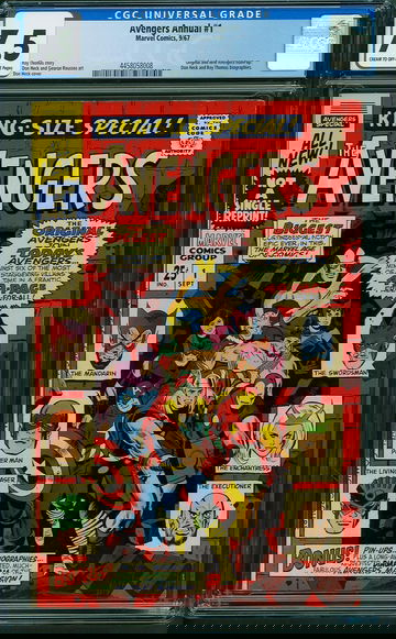 AVENGERS ANNUAL #1, CGC 7.5 VF-