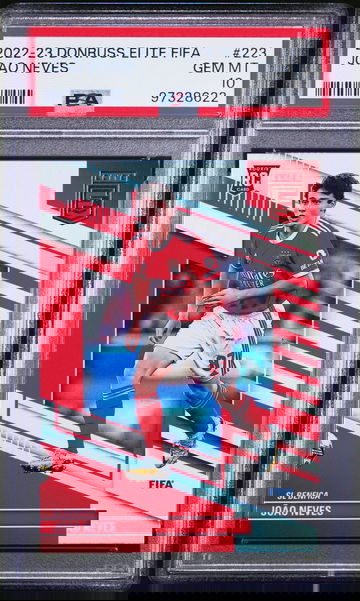 2022-23 DONRUSS PANINI ELITE FIFA JOAO NEVES #223 RC ROOKIE PSA 10