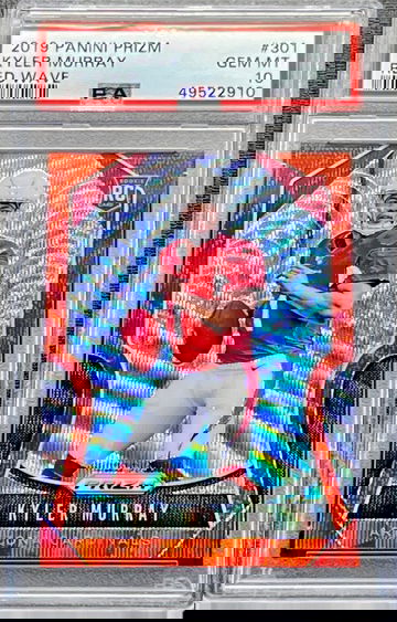 2019 Kyler Murray Panini Red Wave Prizm #301 PSA 10 GEM MINT Rookie Card RC Arizona Cardinals 