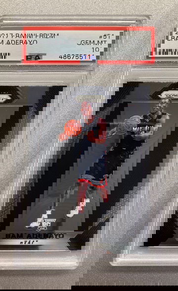 BAM ADEBAYO 2017 PANINI PRIZM TRUE ROOKIE PSA 10 GEM MINT 