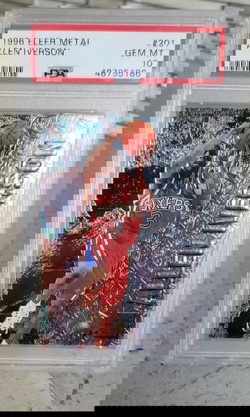 1996 Fleer Metal Iverson Rookie RC - PSA 10