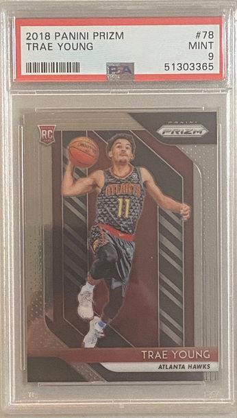 2018 Prizm Trae Young Base Rookie PSA 9