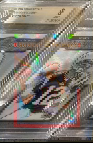 2002 Crown Royale Sunday Soldiers Tom Brady BGS 9