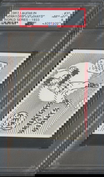 1967 Laughlin World Series #30 1933 Senators vs. Giants Mel Ott PSA 8 NM/MT