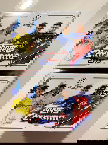 **Lot of 2** 2020-21 Topps Chrome UEFA Champions League Blaster Boxes