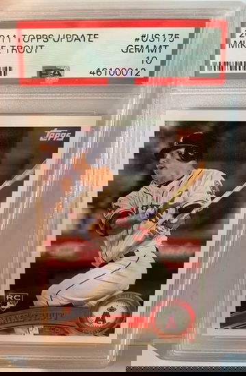 2011 Topps Update Mike Trout PSA 10