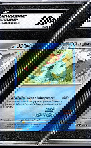 2025 Pokemon #213 Feraligatr Illustration Contest 2024 SGC 10