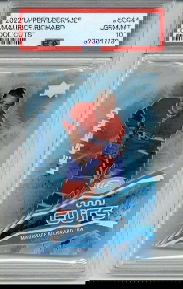 2022 UPPER DECK ICE COOL CUTS #CC44 MAURICE RICHARD CANADIENS PSA 10 LOW POP