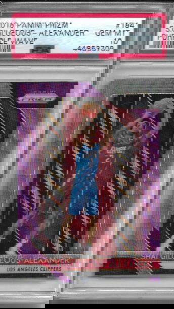 2018 Prizm Shai Gilgeous-Alexander RC Purple Wave #184 PSA 10 GM