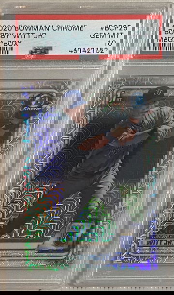 2020 Bowman Chrome Bobby Witt Jr Mega Box PSA 10