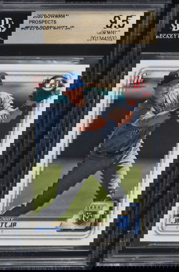 2020 BOWMAN PROSPECTS BOBBY WITT JR. ROOKIE #BP-25 BGS 9.5 GEM MINT