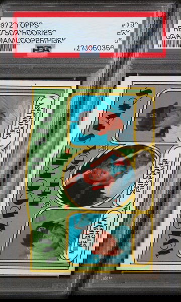 1972 Topps Carlton Fisk/Cecil Cooper/Mike Garman #79 RC PSA 5