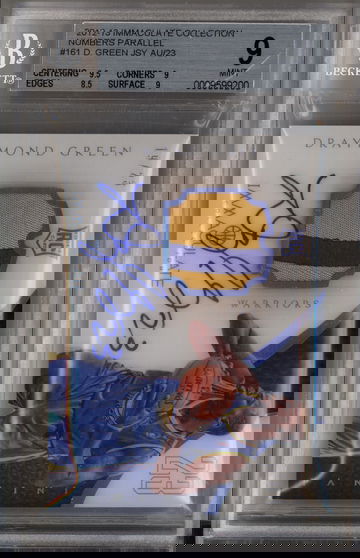 2012-13 Panini Immaculate Collection Rookie Patch Auto Numbers Var. /23 Draymond Green BGS 9 Mint #161 (Ship from E.U.)