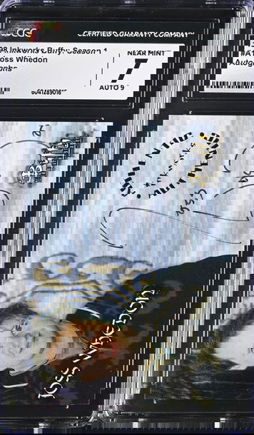 1998 Buffy Inkworks Season 1 Joss Whedon Autograph CGC 7 Auto 9