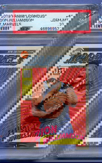ZION WILLIAMSON 2019 Panini Donruss Net Marvels Rookie #4 PSA 10 Gem Mint 