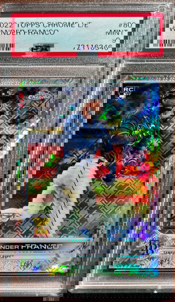 2022 Topps Chrome Logofractor Wander Franco Rookie SP Psa 9