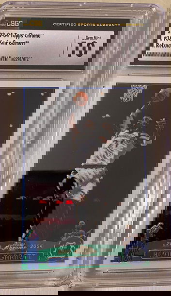 2003 Topps Chrome Refractor Kevin Garnett CSG 10