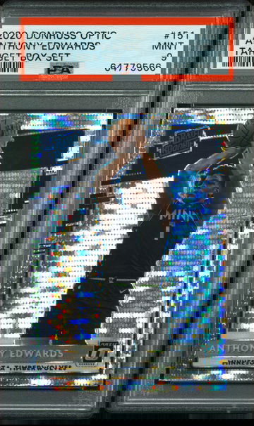 🚨💎 2020 Panini Donruss Optic 151 ANTHONY EDWARDS Target Box Set - PSA 9 🔴🦋