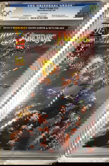 Devil’s Reign (Silver Surfer& Witchblade)#1/2  CGC 9.8 WhitePages