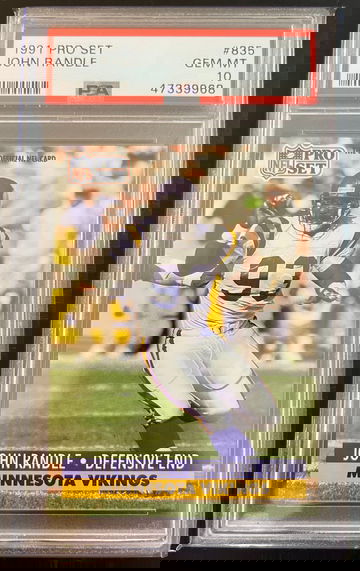 1991 Pro Set John Randle RC PSA 10