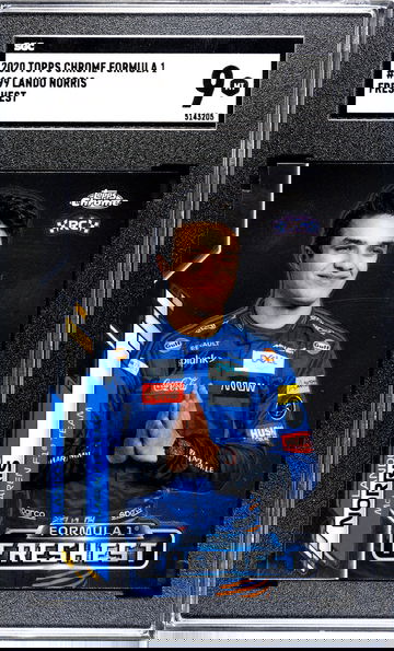 2020 Topps Chrome Formula 1 Lando Norris Freshest # 199 SGC 9