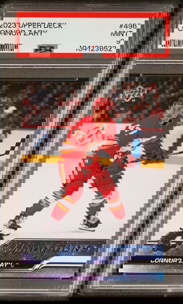 2023 Upper Deck Connor Zary #496 PSA 9