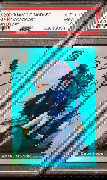 2020 Donruss Lamar Jackson Downtown PSA 9