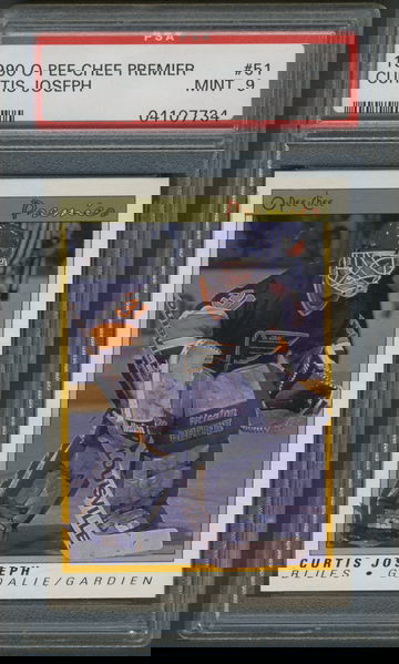 1990 OPC Premier #51 Curtis Joseph RC PSA 9