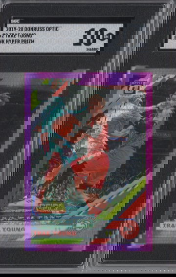 2019-20 Optic Trae Young Pink Hyper Prizm SGC 10