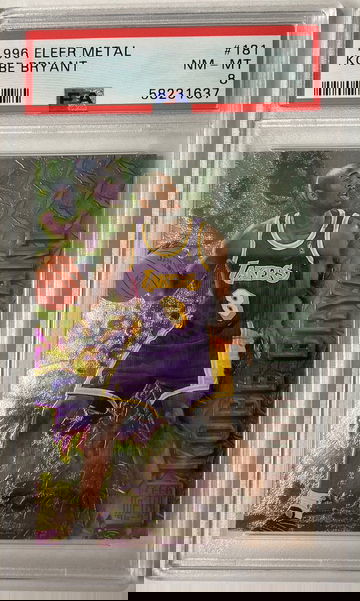 1996 Fleer Metal Kobe Bryant psa 8