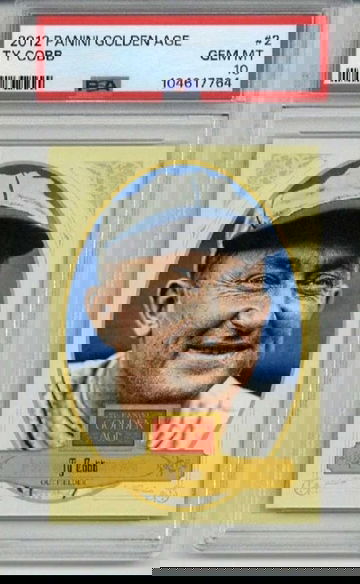 2012 PANINI GOLDEN AGE #2 TY COBB CARD DETROIT TIGERS PSA 10 LOW POP