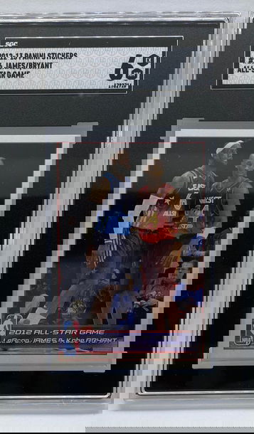 Kobe Bryant Lebron James Sticker All Star 2012 SGC 6