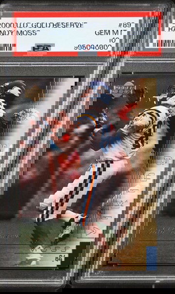 2000 Upper Deck Gold Reserve Randy Moss 89 PSA 10