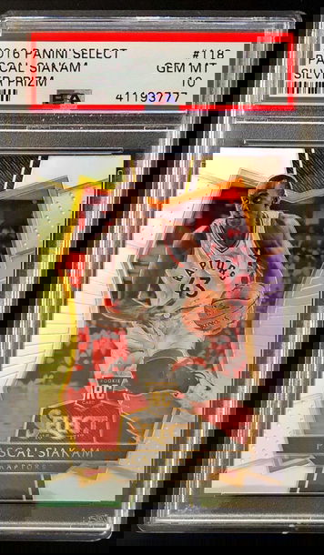 2016-17 Panini Select Pascal Siakam #118 RC Rookie Premier Level Silver Prizm Refractor - PSA 10 Gem! Raptors