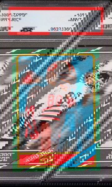 1986 Topps Jerry Rice #161 Rookie RC PSA 9