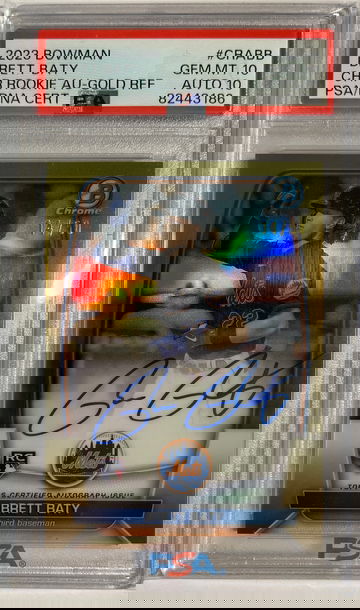 2023 Bowman Brett Baty Gold Refractor Auto