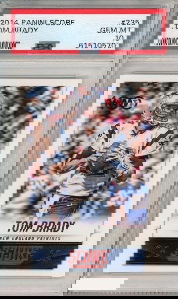 2014 PANINI SCORE TOM BRADY #235 PATRIOTS PSA 10 GEM MT