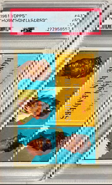 1961 TOPPS NL HOME RUN LEADERS #43 FR