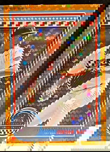 JORDAN MARTIN #3  2025 Panini USA Stars & Stripes  ORANGE SSP  /75  Arkansas Razorbacks 