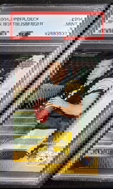 2004 Upper Deck #204 Ben Roethlisberger RC PSA 9 Mint Steelers Future HOF