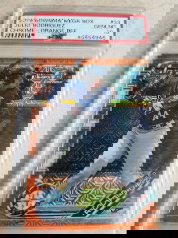 2019 1st Bowman Chrome Julio Rodriguez Orange Refractor 23/25 Psa 10