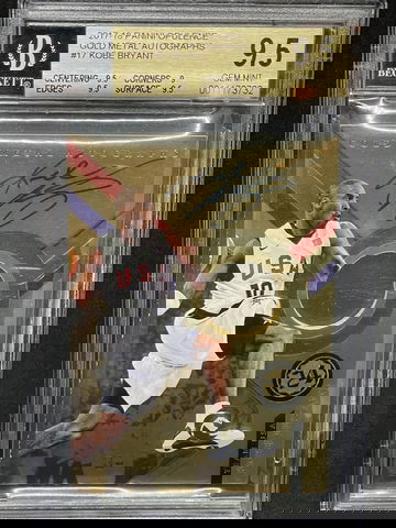 2017 Pop 1! Panini Opulence Kobe Bryant Gold /20 USA Auto BGS 9.5 