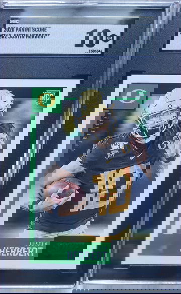 2020 Panini Score Justin Herbert #362 SGC 10 GM