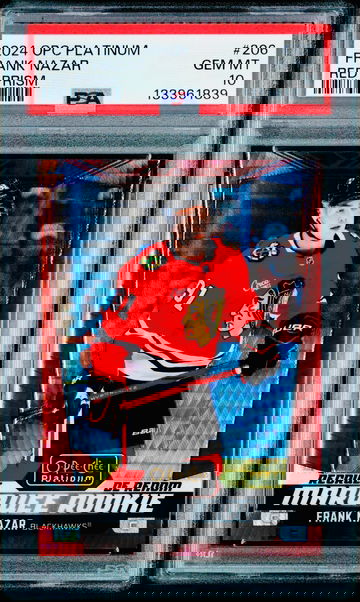 2024 OPC Platinum FRANK NAZAR Marquee Rookie Red Prizm /199 PSA 10