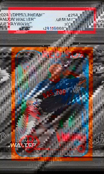 2024 Topps Chrome Orange Raywave Brandon Walter #254 PSA 10