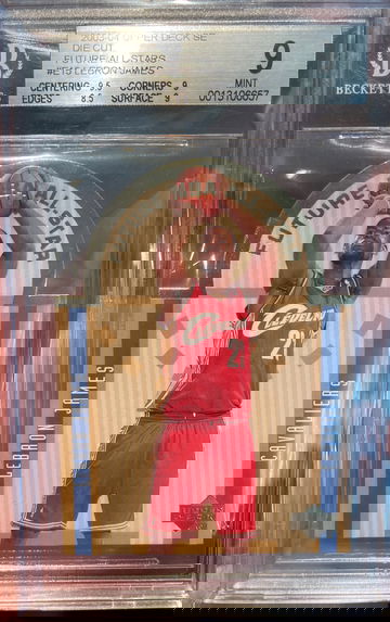 2003-2004 upper deck se die cut future all stars Lebron James bgs 9