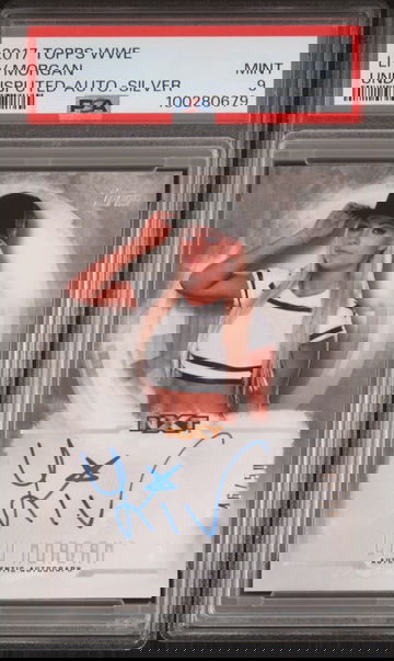 LIV Morgan 2017 Topps WWE Undisputed Autographs Silver 46/50 PSA 9 Auto