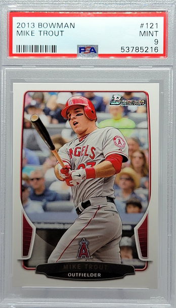 2013 BOWMAN #121 MIKE TROUT PSA 9