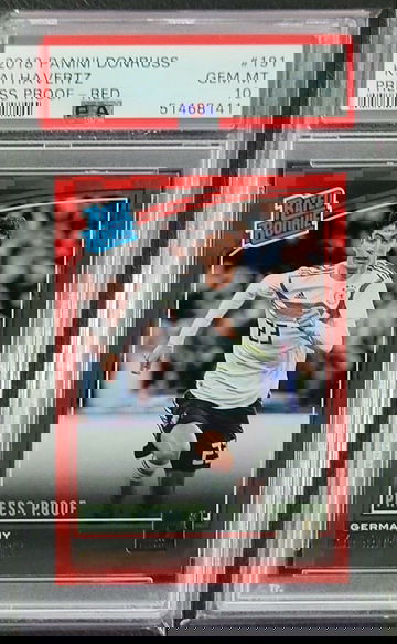 2018 Donruss Kai Havertz Press Proof Red PSA 10